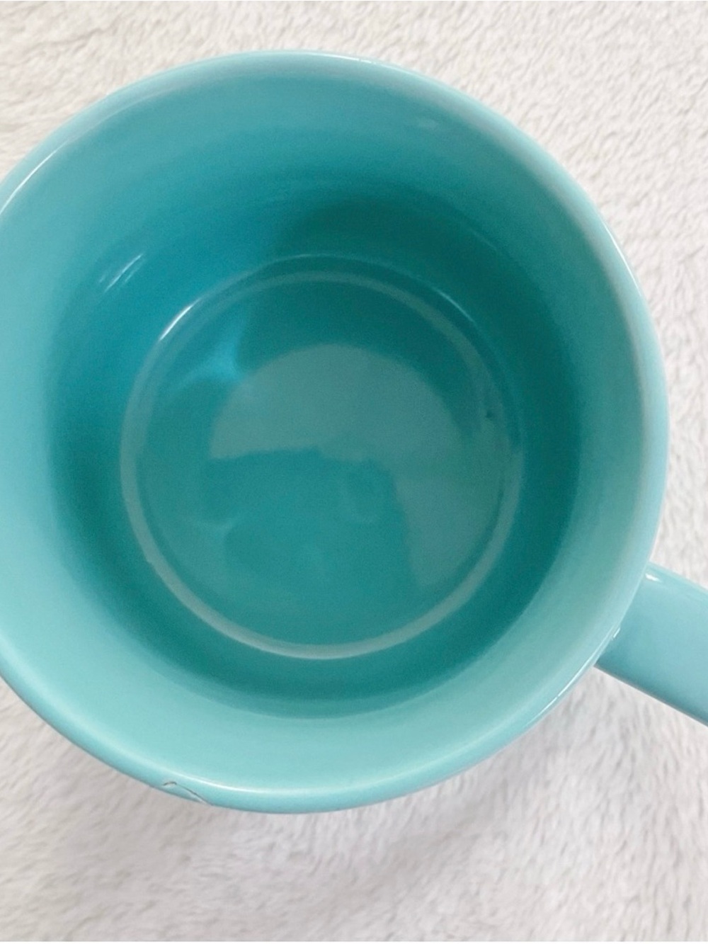 Pier 1 Aqua Turquoise Ribbed Coffee Mugs Set 2 Coastal Cottage - Picture 5 of 12